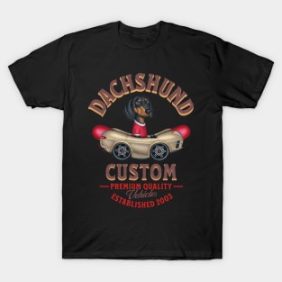 Dachshund Premium Quality Vehicles T-Shirt